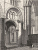 OXON. Oxford Cathedral 1845 old antique vintage print picture