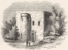 LONDON. Sanctuary, Westminster before 1775 1845 old antique print picture