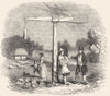 KENT. Quintain. standing, Offham  1845 old antique vintage print picture