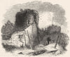 WALES. Conwy Castle 1845 old antique vintage print picture
