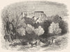 DUNFERMLINE. Abbey, Fife; Burial Place of Bruce 1845 old antique print picture