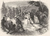 NORTHUMBS. Field of Chevy Chase(Bird) 1845 old antique vintage print picture