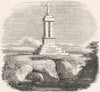 WARCS. Blacklow Hill, Guy's Cliffe 1845 old antique vintage print picture