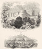 WINDSOR CASTLE. Edward IIIs time; Tournament Knights 1845 old antique print
