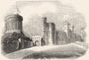 BERKS. Windsor Castle 1845 old antique vintage print picture