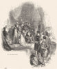 FRANCE. The Siege of Calais 1845 old antique vintage print picture