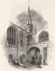 WARCS. St Mary's Hall, Coventry. Ct front 1845 old antique print picture