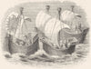 SHIPS. Richard II  1845 old antique vintage print picture
