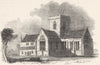 WALES. St Asaph's 1845 old antique vintage print picture