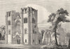 SCOTLAND. Cathedral of Elgin 1845 old antique vintage print picture