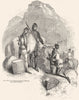 ROYALTY. Black Prince, Banner, John Chandos 1845 old antique print picture