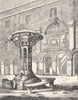 NEWCASTLE, TYNE. Pant, freemen's Hospital 1845 old antique print picture