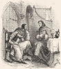 LAW. Sgt & Doctor of Medicine 1845 old antique vintage print picture