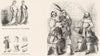PORTRAITS. Carpenter, Haberdasher, Weaver, Dyer 1845 old antique print picture