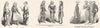 COSTUME. Time of Edward II & III, Richard 1845 old antique print picture