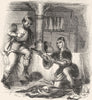 PORTRAITS. Sumpnour and Pardoner 1845 old antique vintage print picture