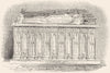 CANTERBURY. Tomb of Henry IV & his Queen, Cathedral 1845 old antique print
