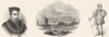 PEERS. Lord Stanley; Leicester; Howard, Earl Surrey 1845 old antique print