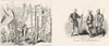 MILITARIA. Storming a fort ; Archers 1845 old antique vintage print picture