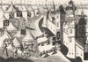 MILITARIA. Siege of a Town 1845 old antique vintage print picture