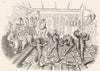 THEATRE. Court Mummers(Harleian MS) 1845 old antique vintage print picture