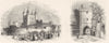 LONDON. Tower Temp Henry VI; Bloody-North side 1845 old antique print picture