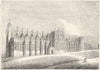 BERKS. St George's Chapel, Windsor, South Front 1845 old antique print picture