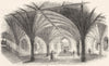 CHURCHES. Crypt, Guildhall 1845 old antique vintage print picture