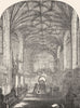 WARCS. Beauchamp Chapel, Warwick 1845 old antique vintage print picture