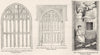 ART. St Mary Oxford; Palace, Lincoln; Stephen's Chapel 1845 old antique print