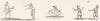 GAMES. Club-ball; Dice-Box; Shuttle-Cock 1845 old antique print picture