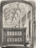 WESTMINSTER. Screen of tomb Henry VII 1845 old antique vintage print picture