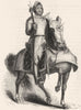 KINGS. Henry VIII 1845 old antique vintage print picture