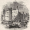 PALACES. Palace at Bridewell 1845 old antique vintage print picture