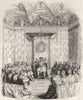 KINGS. Henry VIII & his council(Hall, 1548) 1845 old antique print picture