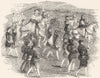 KINGS. Henry VIII, field of cloth gold 1845 antique vintage print picture
