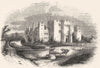 KENT. Hever Castle  1845 old antique vintage print picture