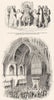 HENRY VIII. Bible Cranmer Cromwell; Lambert Trial 1845 old antique print