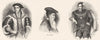 PEERS. Thomas Howard(Norfolk); Gardiner; Henry-Surrey 1845 old antique print