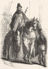 KINGS. King Philip, husband of Queen Mary 1845 old antique print picture