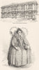 LONDON. Palace, Greenwich; Elizabeth 1845 old antique vintage print picture