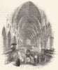 SOCIETY. Funeral of Sidney 1845 old antique vintage print picture
