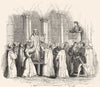 OXON. Cranmer confessing, St Mary's Church, Oxford 1845 old antique print