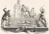 ROGUES. Cuthbert Simpson on the rack 1845 old antique vintage print picture