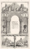 CHURCHES. Tewkesbury, Leominster, Cirencester 1845 old antique print picture