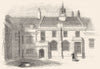 BUILDINGS. Gt hall, Charter House 1845 old antique vintage print picture
