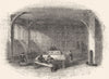 WARCS. Stratford Grammar School 1845 old antique vintage print picture
