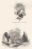 BEDFORDSHIRE. Houghton Regis Church; Meadows Welford 1845 old antique print