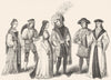 COSTUME. Henry VII 1845 old antique vintage print picture