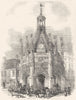 SUSSEX. Chichester Market-cross 1845 old antique vintage print picture